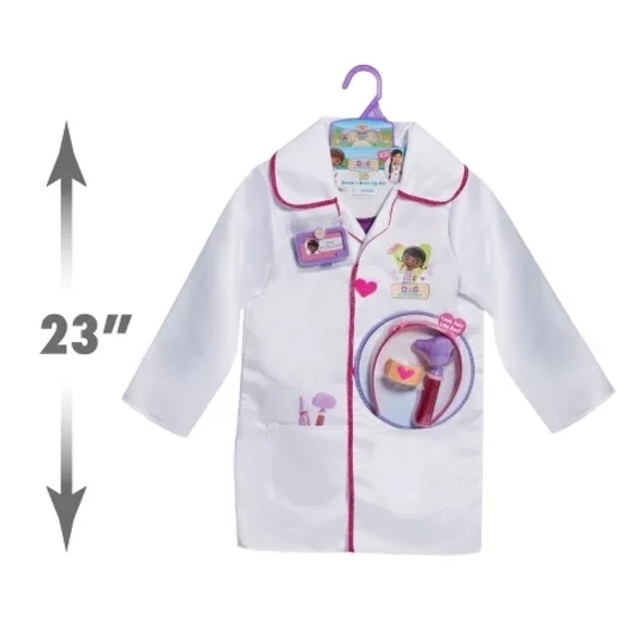 Doc McStuffins White Doctor Dress Up Set Size 4-6X - Picture 3 of 4